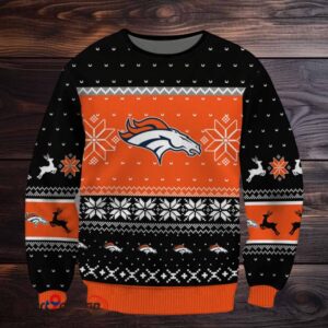 SPTBGSWT386 Denver Broncos Ugly Christmas Sweater