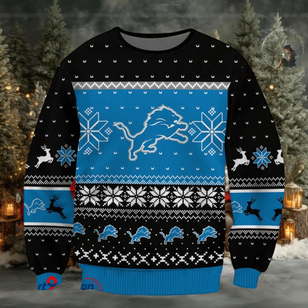 SPTBGSWT387 Detroit Lions Ugly Christmas Sweater SPTBGSWT387 Detroit Lions Ugly Christmas Sweater