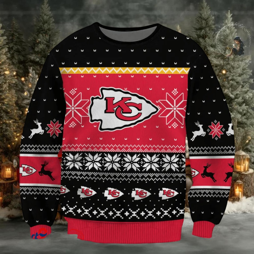 SPTBGSWT392 Kansas City Chiefs Ugly Christmas Sweater SPTBGSWT392 Kansas City Chiefs Ugly Christmas Sweater