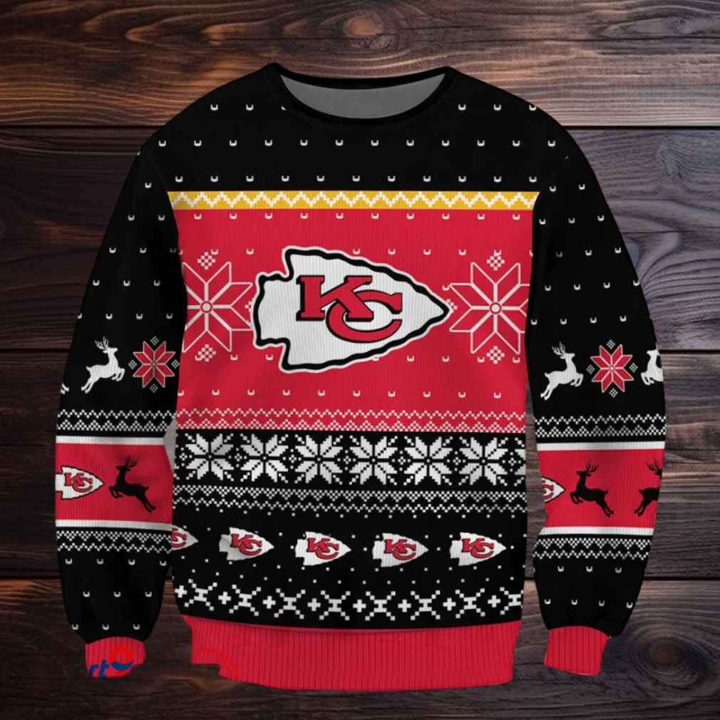 SPTBGSWT392 Kansas City Chiefs Ugly Christmas Sweater SPTBGSWT392 Kansas City Chiefs Ugly Christmas Sweater