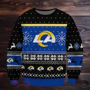 SPTBGSWT395 Los Angeles Rams Ugly Christmas Sweater