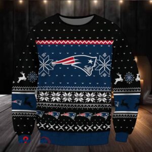 SPTBGSWT398 New England Patriots Ugly Christmas Sweater