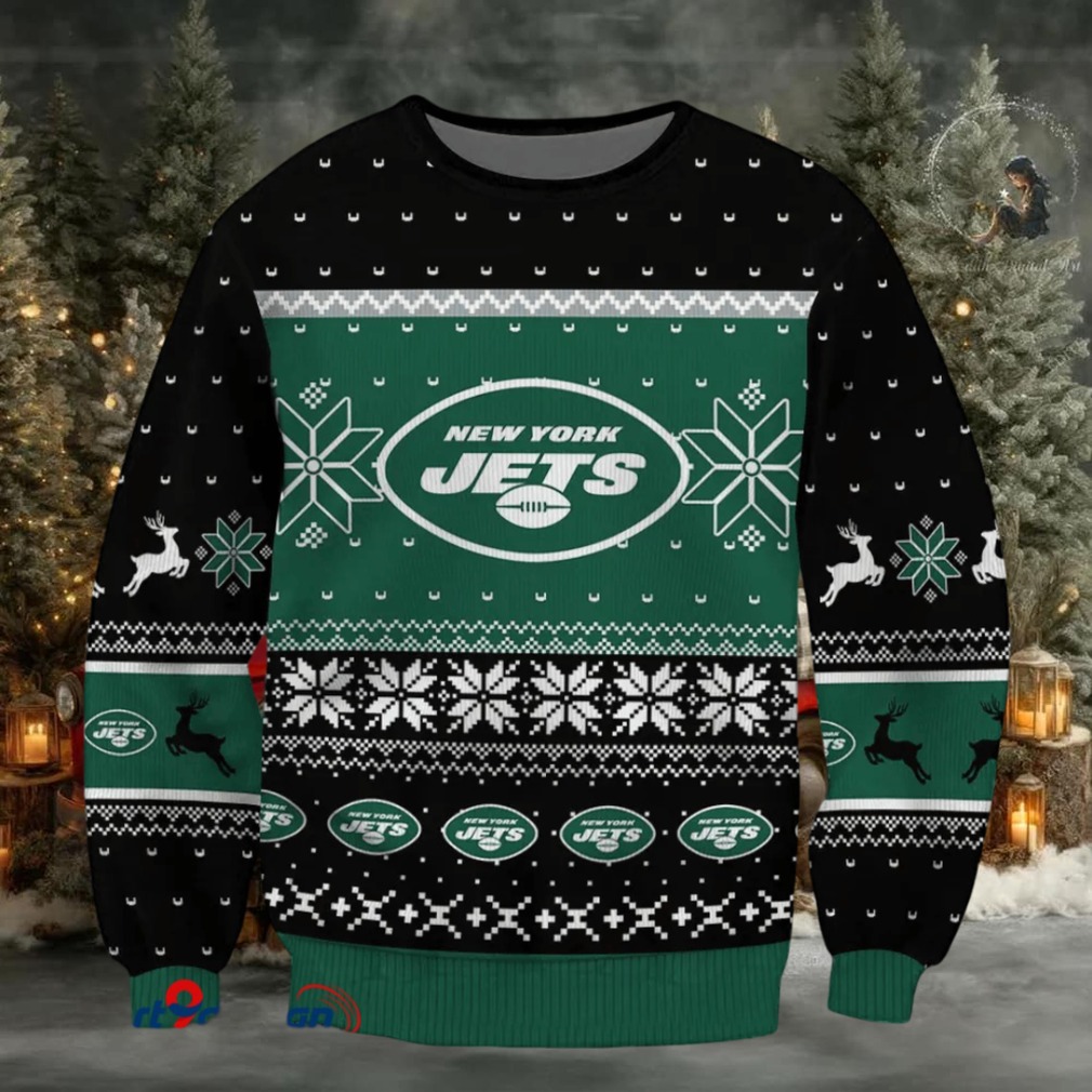 SPTBGSWT401 New York Jets Ugly Christmas Sweater SPTBGSWT401 New York Jets Ugly Christmas Sweater