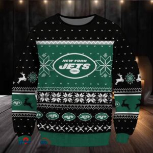 SPTBGSWT401 New York Jets Ugly Christmas Sweater