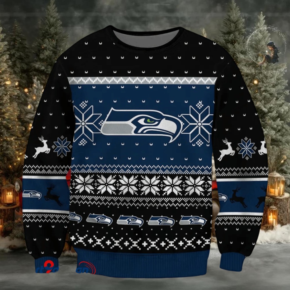 SPTBGSWT405 Seattle Seahawks Ugly Christmas Sweater SPTBGSWT405 Seattle Seahawks Ugly Christmas Sweater