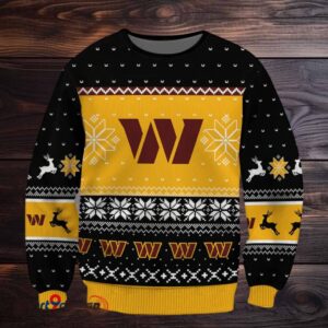 SPTBGSWT408 Washington Commanders Ugly Christmas Sweater SPTBGSWT408