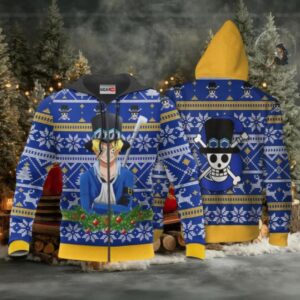 Sabo Ugly Christmas Sweater One Piece Anime 1k498 Fan Gift Stylist Unisex Cartoon Graphic Outfits Aop 3d Hoodie,