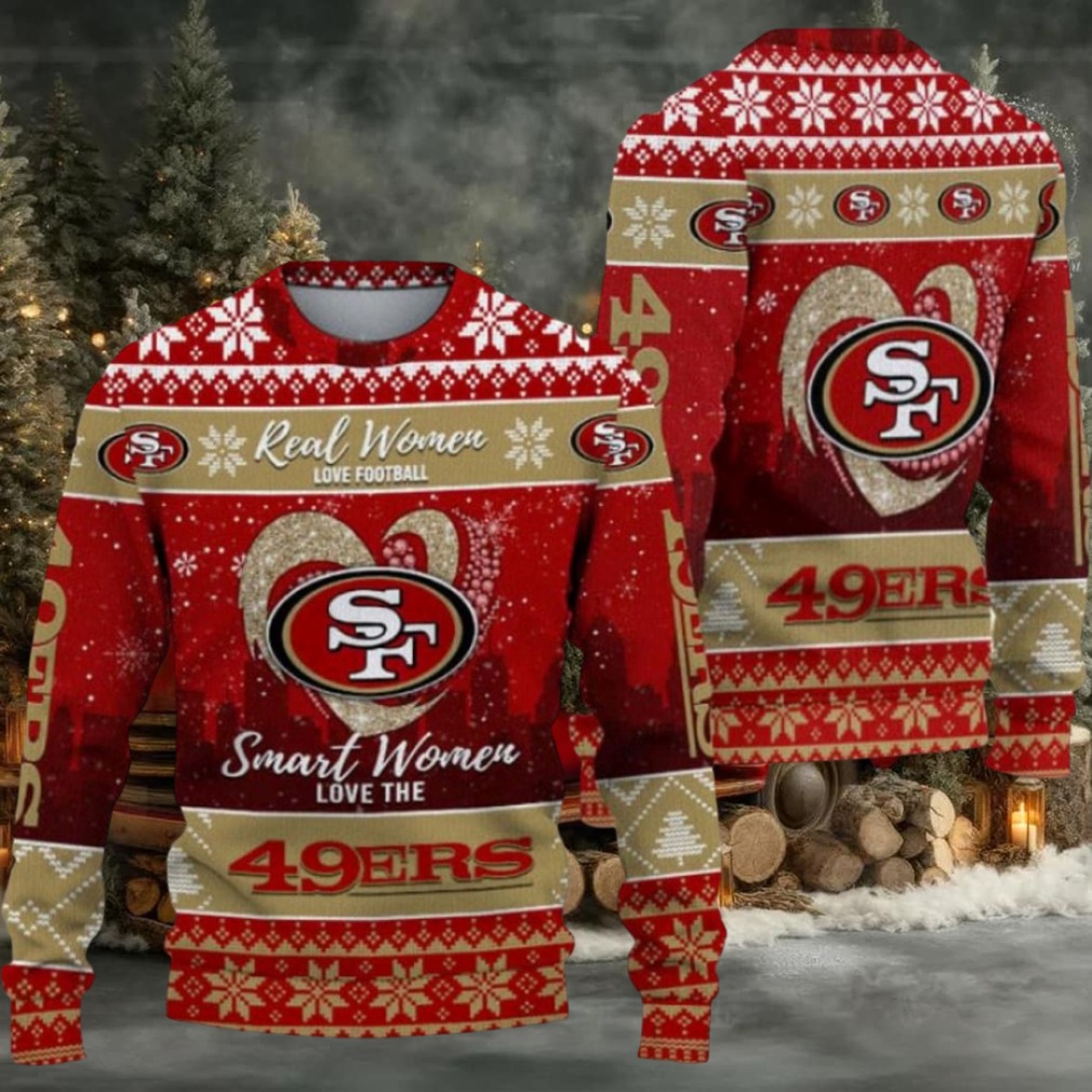 San Francisco 49Ers Real Women Love Football Ugly Christmas Sweater Men Women For Sale San Francisco 49Ers Real Women Love Football Ugly Christmas Sweater Men Women For Sale