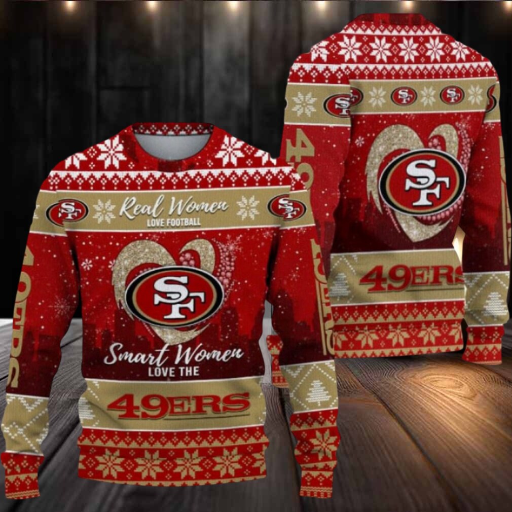 San Francisco 49Ers Real Women Love Football Ugly Christmas Sweater Men Women For Sale San Francisco 49Ers Real Women Love Football Ugly Christmas Sweater Men Women For Sale