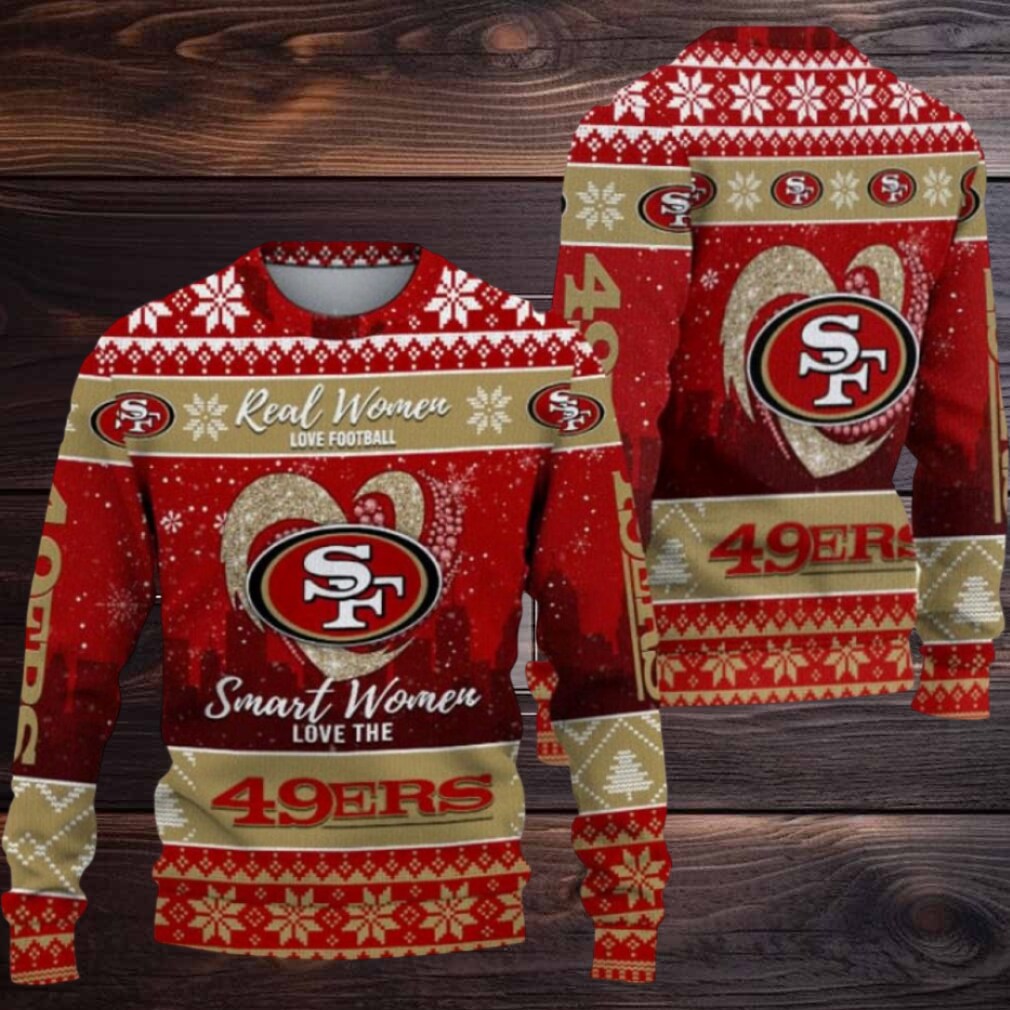 San Francisco 49Ers Real Women Love Football Ugly Christmas Sweater Men Women For Sale San Francisco 49Ers Real Women Love Football Ugly Christmas Sweater Men Women For Sale