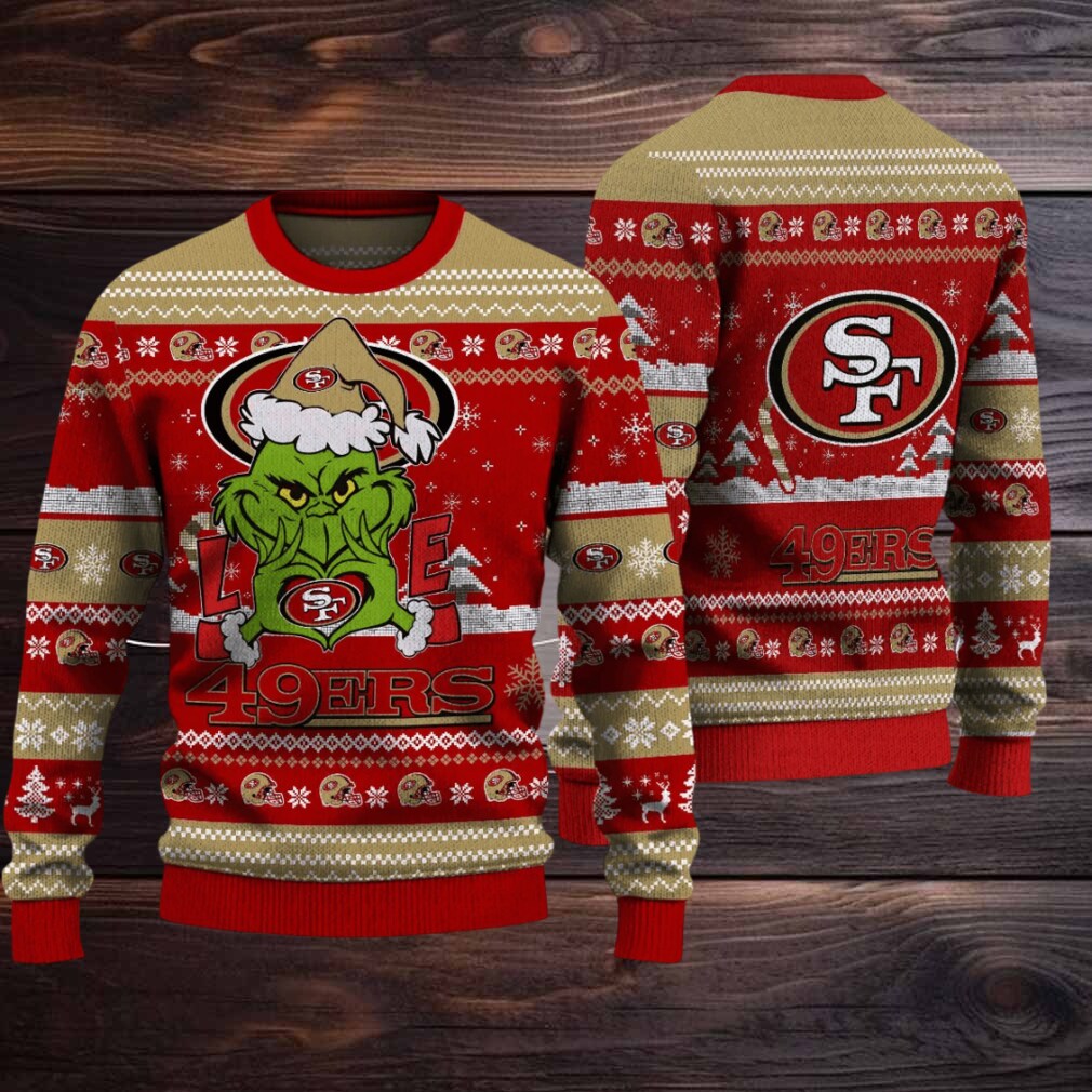 San Francisco 49ers NFL Grinch Love Ugly Christmas Sweater San Francisco 49ers NFL Grinch Love Ugly Christmas Sweater