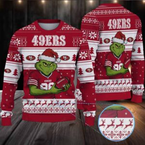 San Francisco 49ers The Grinch NFL Ugly Christmas Sweater