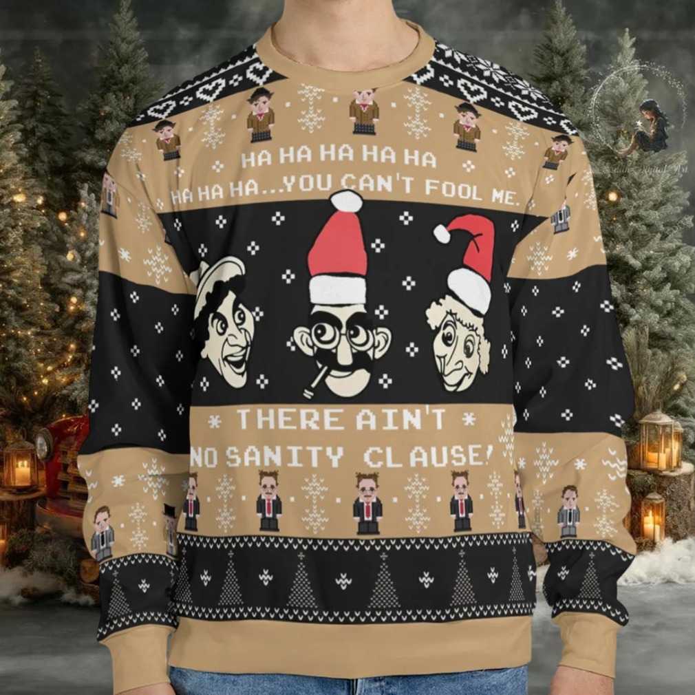 Sanity Clause The Marx Brothers Ugly Christmas Sweatshirt Sanity Clause The Marx Brothers Ugly Christmas Sweatshirt