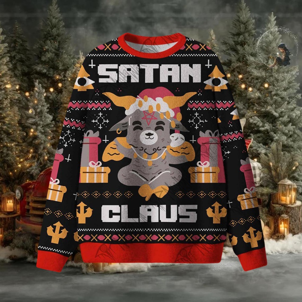 Satan Claus Ugly Sweatshirt Satan Claus Ugly Sweatshirt