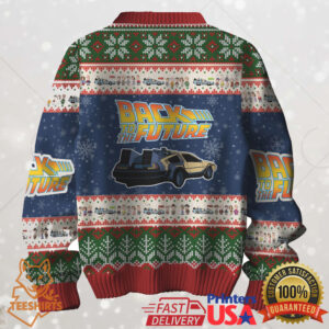 Save The Clock Tower Back To The Future Ugly Christmas Sweater