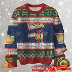 Save The Clock Tower Back To The Future Ugly Christmas Sweater