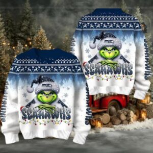 Seattle Seahawks Grinch Stolen Christmas Sweater