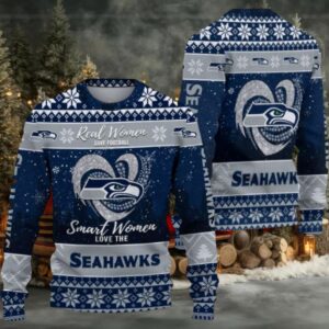 Seattle Seahawks Real Women Love Football Ugly Christmas Sweater Men Women For Sale