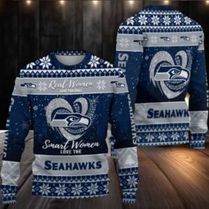 Seattle Seahawks Real Women Love Football Ugly Christmas Sweater Men Women For Sale