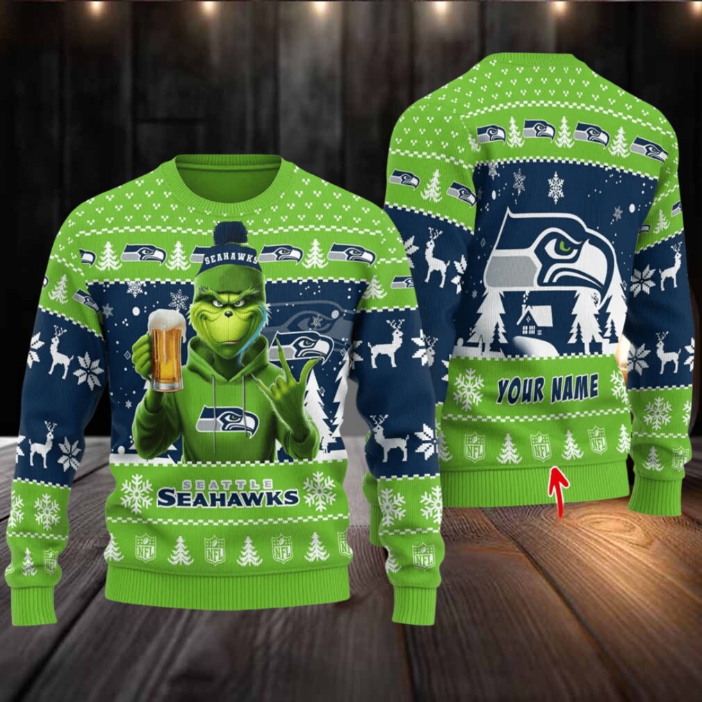 Seattle Seahawks Ugly Christmas Sweater BGSWT735 Seattle Seahawks Ugly Christmas Sweater BGSWT735