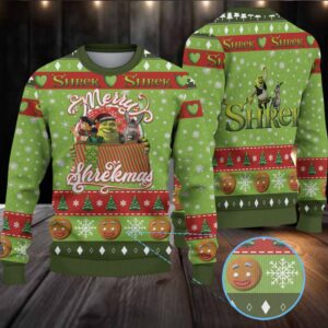 Shrek Merry Christmas Knitted Sweater