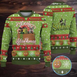 Shrek Merry Christmas Knitted Sweater