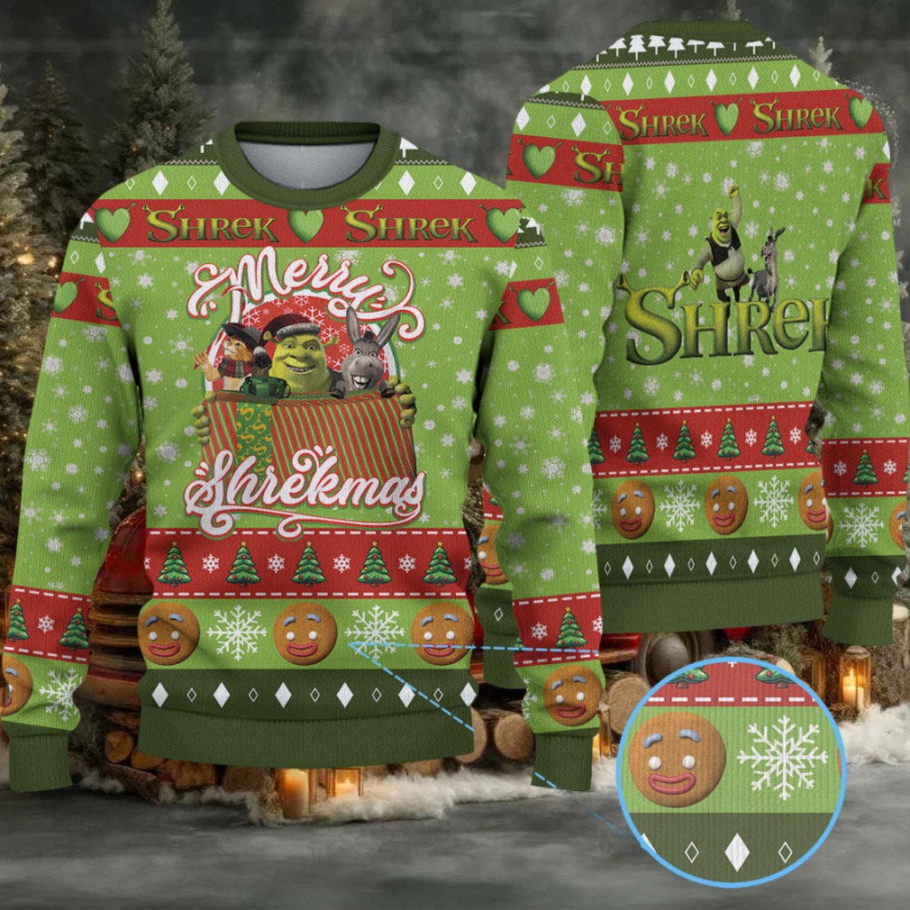 Shrek Merry Christmas Knitted Sweater Shrek Merry Christmas Knitted Sweater