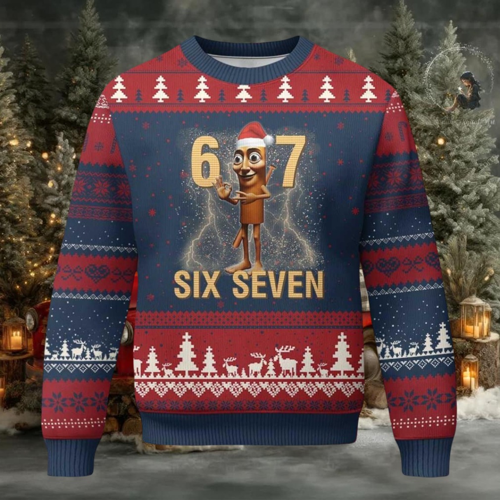 Six Seven Italian Brainrot Ugly Christmas Sweater Six Seven Italian Brainrot Ugly Christmas Sweater