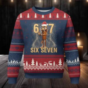 Six Seven Italian Brainrot Ugly Christmas Sweater