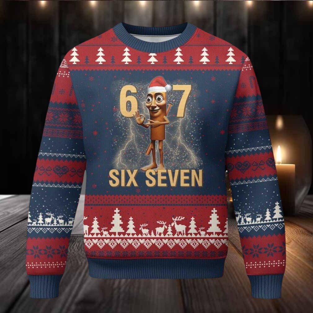 Six Seven Italian Brainrot Ugly Christmas Sweater Six Seven Italian Brainrot Ugly Christmas Sweater