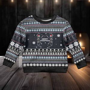 Skeleton Merry Creepmas Christmas Kid Ugly Christmas Sweater Xmas Holiday Patterns