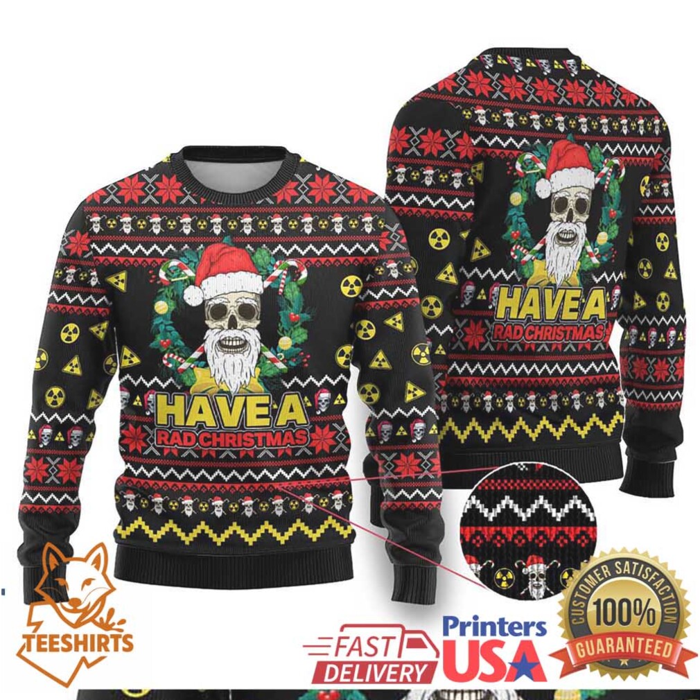 Skull Have A Rad Christmas Ugly Christmas Sweater Xmas Holiday Patterns Skull Have A Rad Christmas Ugly Christmas Sweater Xmas Holiday Patterns