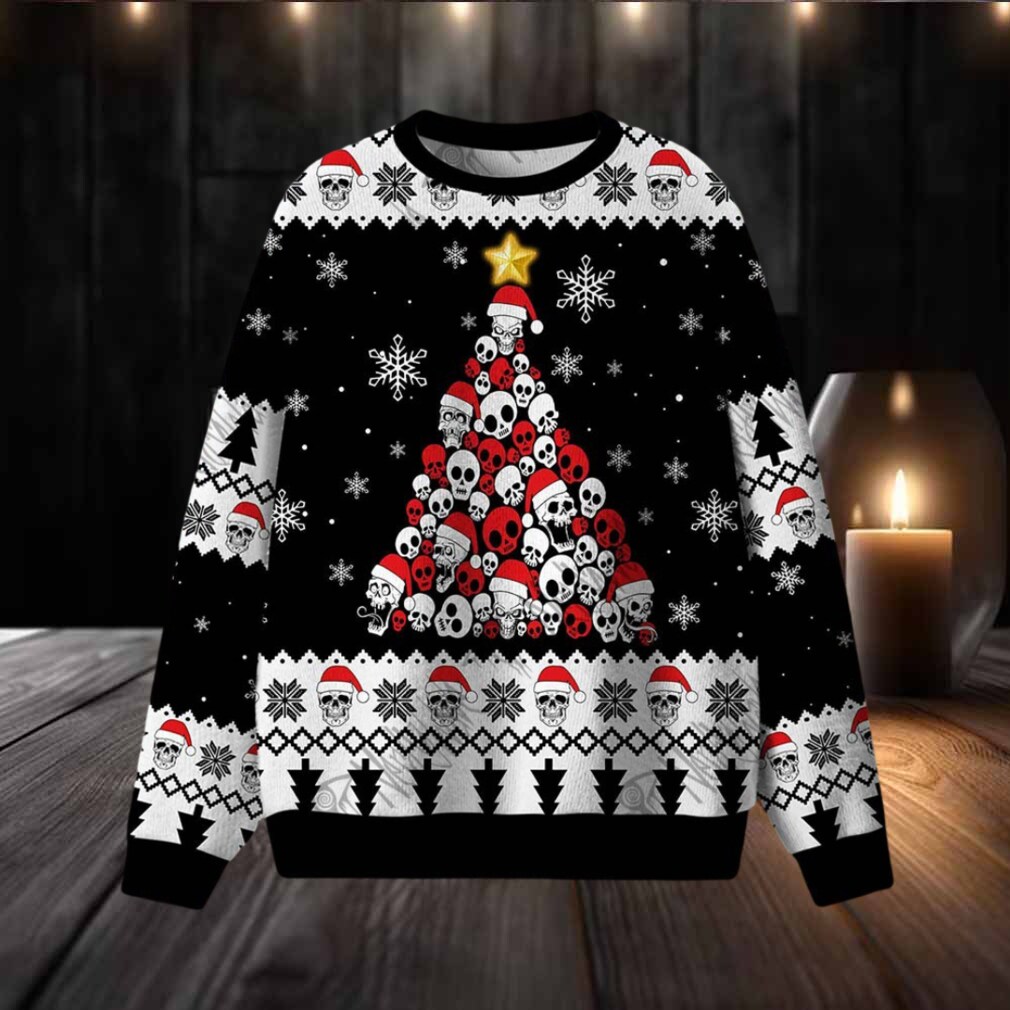 Skull Holiday Tree Ugly Sweatshirts Skull Holiday Tree Ugly Sweatshirts
