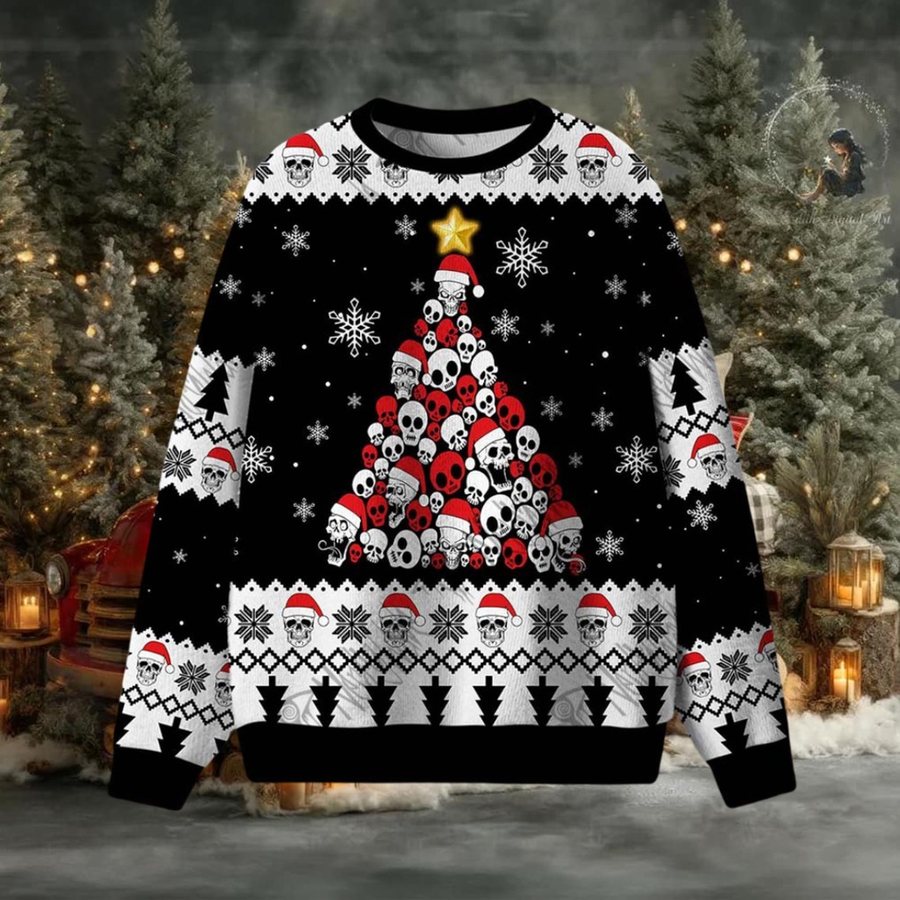 Skull Holiday Tree Ugly Sweatshirts Skull Holiday Tree Ugly Sweatshirts