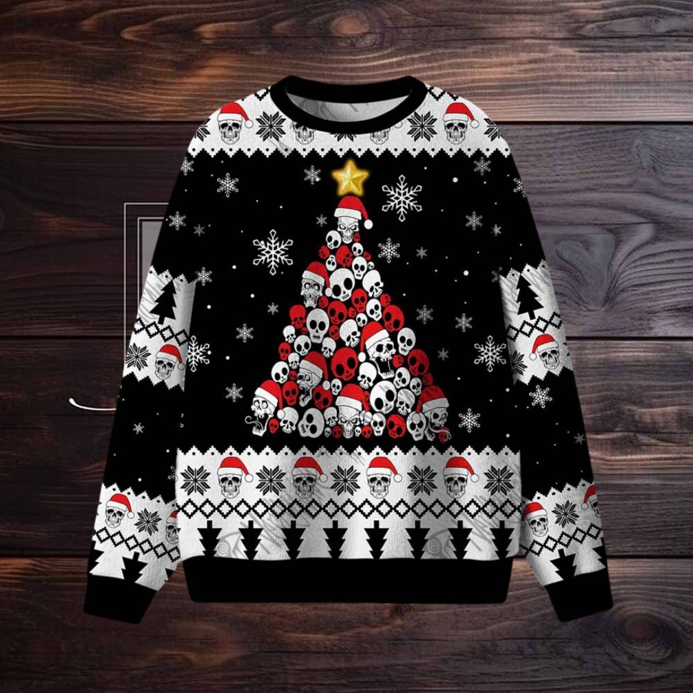 Skull Holiday Tree Ugly Sweatshirts Skull Holiday Tree Ugly Sweatshirts