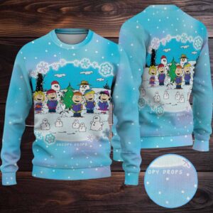Snoopy And Friend Christmas Knitted Sweater