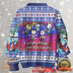 Snoopy & Charlie Brown Steal Your Face Ugly Sweater
