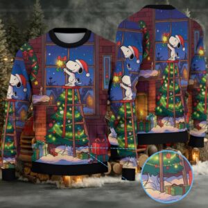 Snoopy Christmas Knitted Sweater