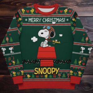 Snoopy Merry Christmas Knitted Sweater
