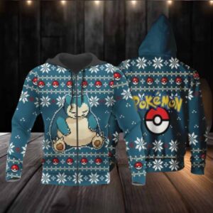 Snorlax Anime Pokemon Manga Ugly Christmas Sweater 1k851 Fan Gift Stylist Unisex Cartoon Graphic Outfits Aop 3d Hoodie