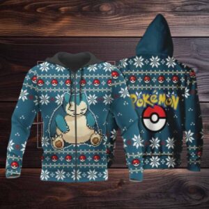 Snorlax Anime Pokemon Manga Ugly Christmas Sweater 1k851 Fan Gift Stylist Unisex Cartoon Graphic Outfits Aop 3d Hoodie