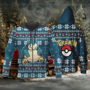 Snorlax Anime Pokemon Manga Ugly Christmas Sweater 1k851 Fan Gift Stylist Unisex Cartoon Graphic Outfits Aop 3d Hoodie