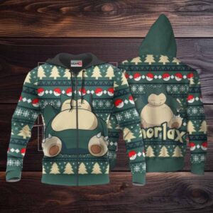 Snorlax Anime Pokemon Manga Ugly Christmas Sweater 1k937 Stylist Unisex Graphic Outfits Aop 3d Hoodie