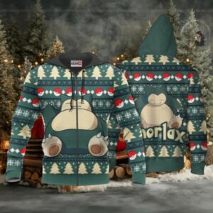Snorlax Anime Pokemon Manga Ugly Christmas Sweater 1k937 Stylist Unisex Graphic Outfits Aop 3d Hoodie