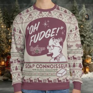 Soap Connoisseur A Christmas Story Ugly Christmas Sweatshirt Soap Connoisseur A Christmas Story Ugly Christmas Sweatshirt