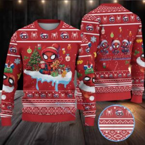Spiderman Christmas Knitted Sweater Spiderman Christmas Knitted Sweater