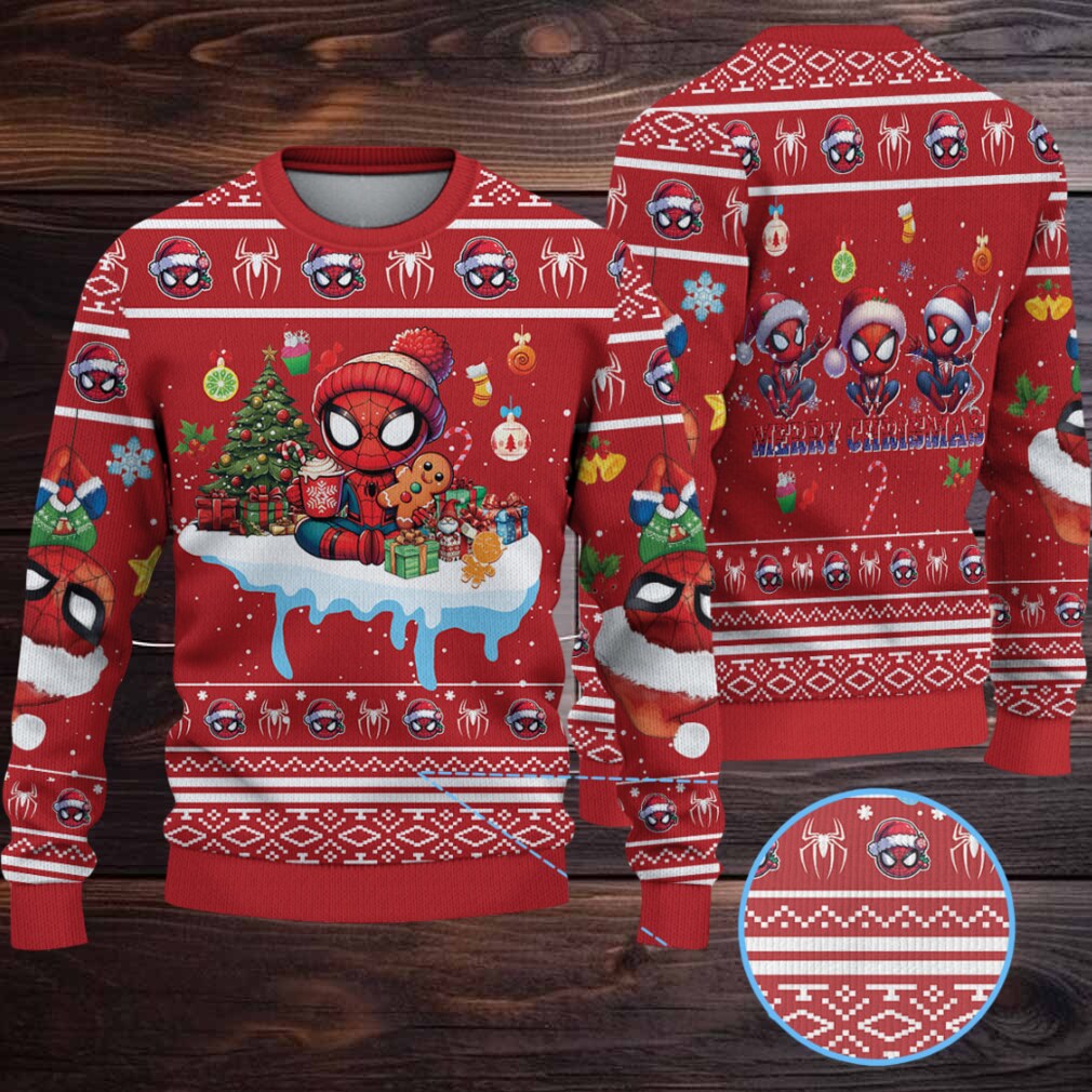Spiderman Christmas Knitted Sweater Spiderman Christmas Knitted Sweater