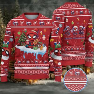 Spiderman Christmas Knitted Sweater