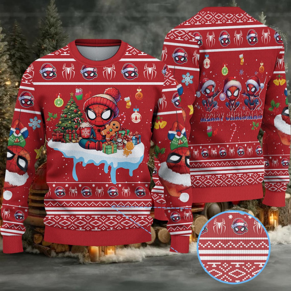 Spiderman Christmas Knitted Sweater Spiderman Christmas Knitted Sweater