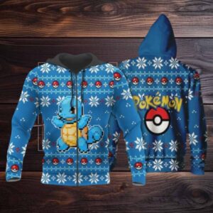 Squirtle Anime Pokemon Manga Ugly Christmas Sweater 1k867 Stylist Unisex Graphic Outfits Aop 3d Hoodie